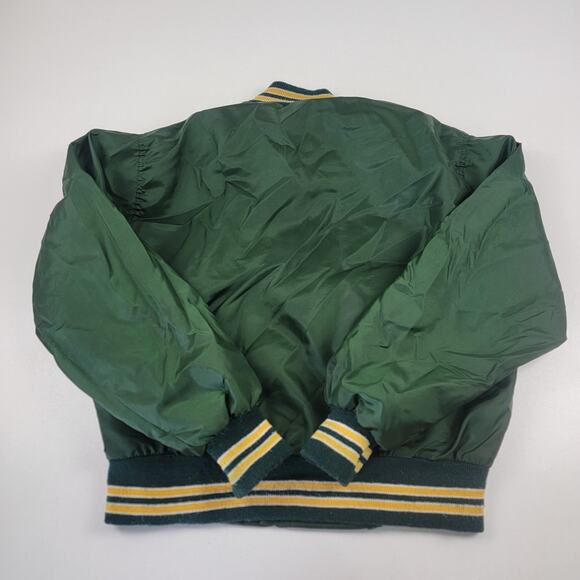 Vintage 90s West Wind Varsity Bomber Satin Jacket Mens L Greenbay Packer‎ Colors - Picture 9 of 11